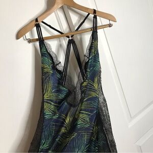 Victoria’s Secret Palm Leaf Slip Dress Size Medium